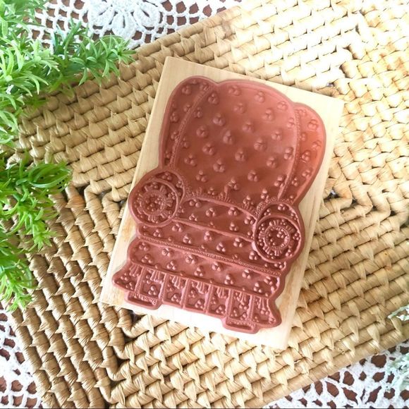 Set of 2 Vintage 1990s Wood Rubber Scrapbook Stamp Handcrafted Teddy Bear - Picture 13 of 16